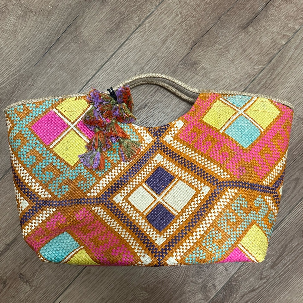 Banago Colorful Geometric woven Tote Bag